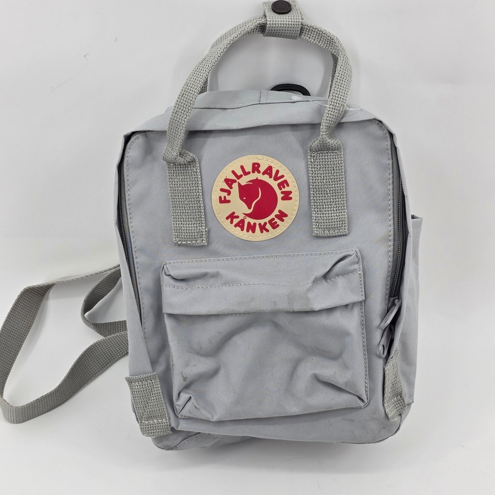 Fjallraven Kanken Mini Backpack Light Gray 23510-Kanken Everyday Bag